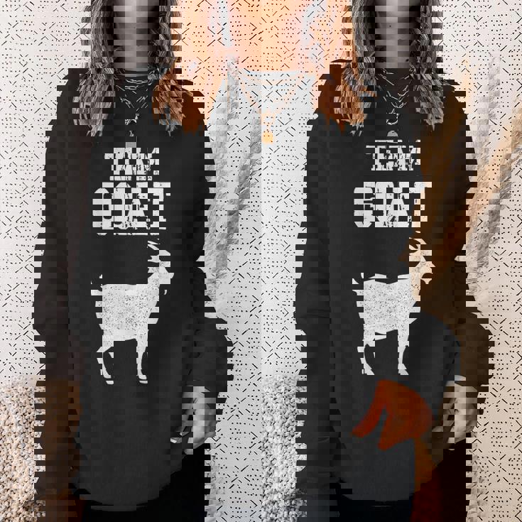 Team Goat Farm 動物 ヤギ好き スウェットシャツ 彼女への贈り物