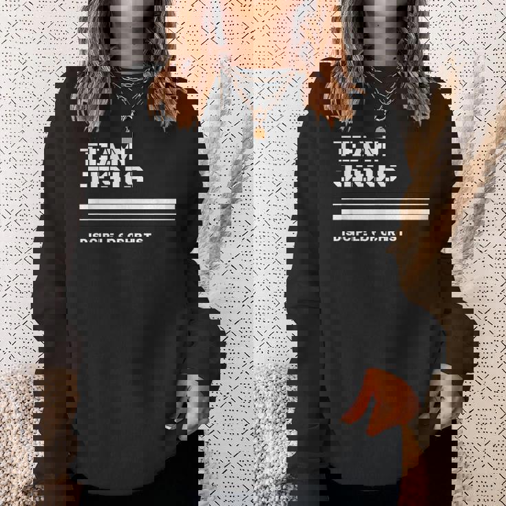 Team Jesus キリストの弟子 詩、聖書、キリスト教徒 スウェットシャツ 彼女への贈り物