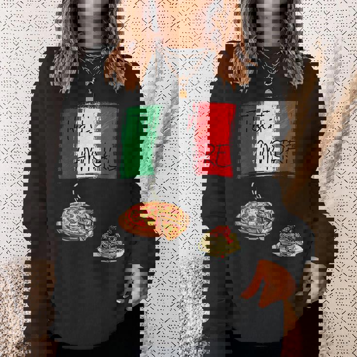 That's Amore ピザ パスタ好き イタリア料理 イタリア国旗 スウェットシャツ 彼女への贈り物