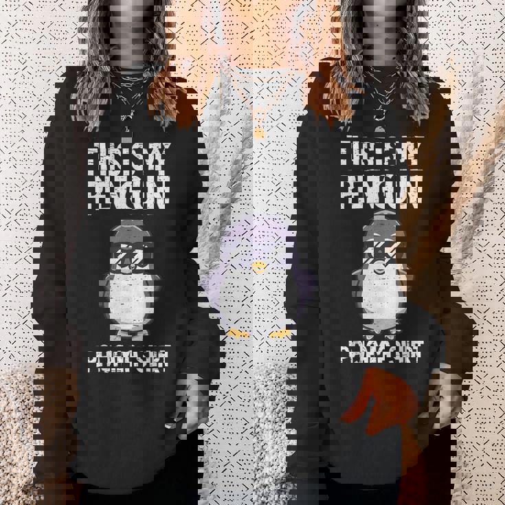 This Is My Penguin パジャマ シャツ キッズ ボーイズ ペンギン好き スウェットシャツ 彼女への贈り物