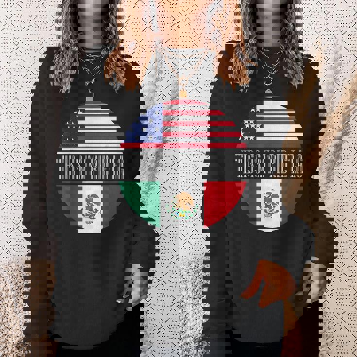 This Is My Pride フラッグ メキシカン アメリカン チカーノ チカーナ メンズ スウェットシャツ 彼女への贈り物