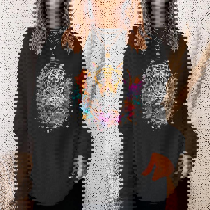 Tiger Dj テクノ アートワーク Edmミュージックヘッドフォン ビートメーカー スウェットシャツ 彼女への贈り物