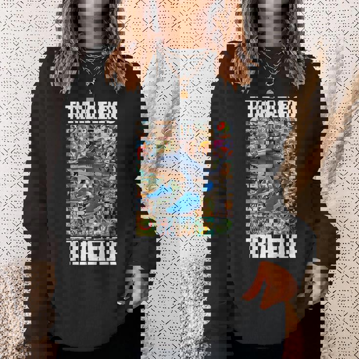 Tralalero Tralala イタリアンブレインロットミーム スウェットシャツ 彼女への贈り物