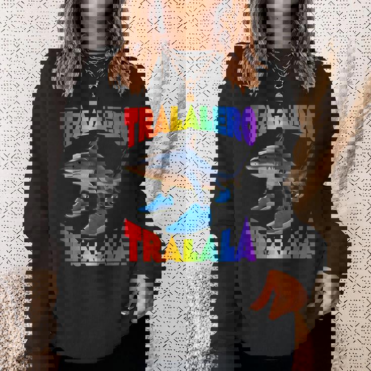 Tralalero Tralala イタリアンブレインロットミーム スウェットシャツ 彼女への贈り物