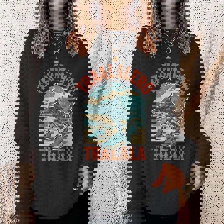 Tralalero Tralala イタリアンブレインロットミーム スウェットシャツ 彼女への贈り物