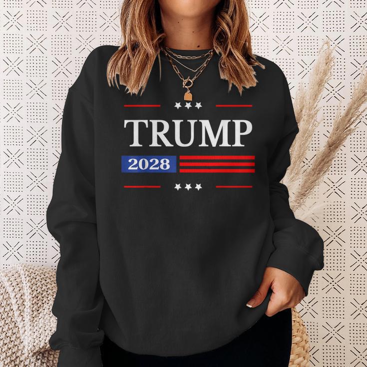 Trump 2028 Flag President Pro Trump 2028 American Flag Sweatshirt Geschenke für Sie