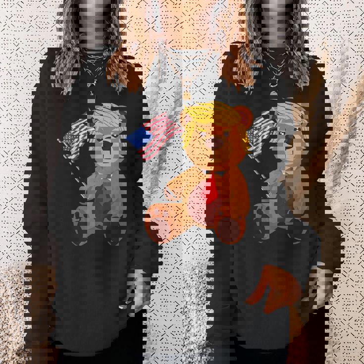 Trumpy Bear Trump 24 トランプ大統領選挙 2024 スウェットシャツ 彼女への贈り物