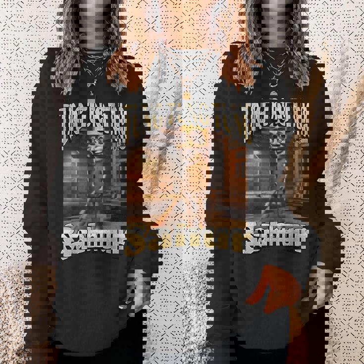 Tung Tungahur 面白いイタリアンブレインロットミームグラフィック スウェットシャツ 彼女への贈り物