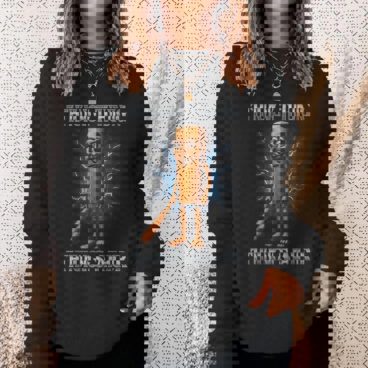 Tung Tung Tungahur 面白い動物 イタリアン ブレイン ミーム スウェットシャツ 彼女への贈り物