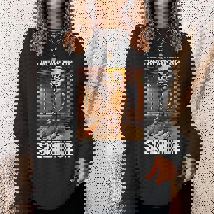 Tungahur イタリアンブレイン レッド ミーム スウェットシャツ 彼女への贈り物