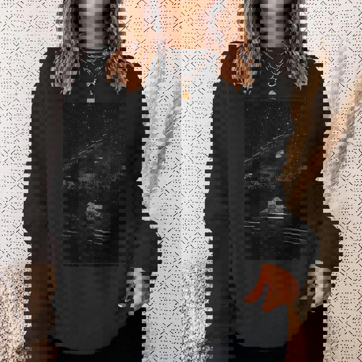 Ufoアート Tr3bトライアングル宇宙船、地球外生命体、エイリアン スウェットシャツ 彼女への贈り物