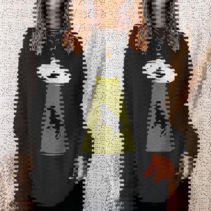 Ufo牛誘拐シャツ スウェットシャツ 彼女への贈り物