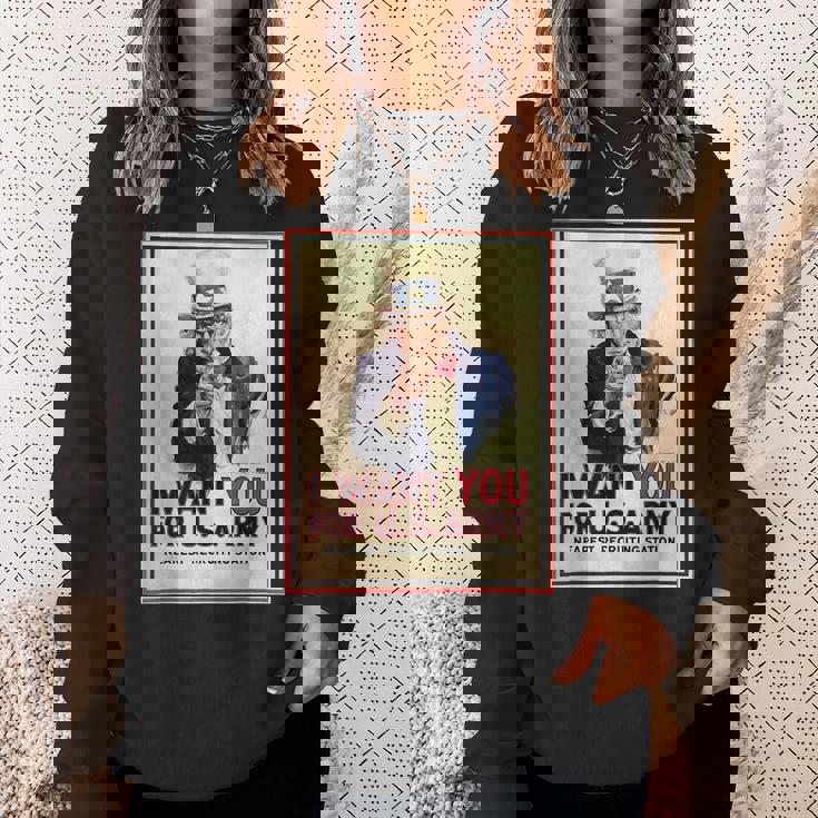 Uncleam I Want You For Us Army ビンテージポスターtシャツ スウェットシャツ 彼女への贈り物