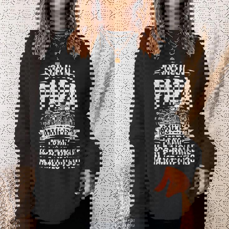 Uomo Papà Figo Motociclista Motociclismo Divertente Papà Felpa Regalos para ella