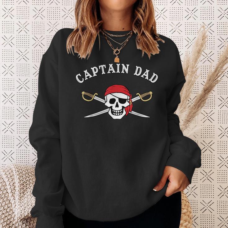 Uomo Pirata Divertente Capitano Papà Felpa Regalos para ella