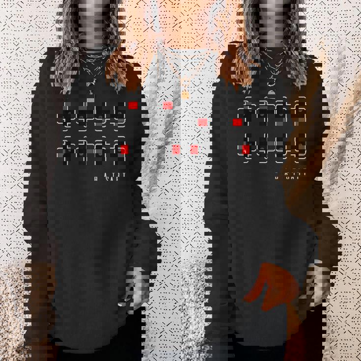 Up Up Down レトロゲームコンソールチートコード スウェットシャツ 彼女への贈り物