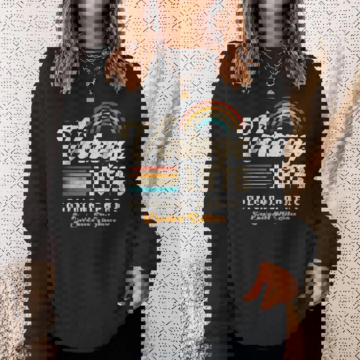 Vintage 1976 オリジナルパーツ 49周年記念 レトロ スウェットシャツ 彼女への贈り物