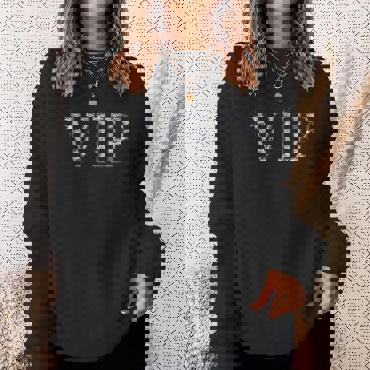 Vip【ダイヤモンド風 フォント】面白い スウェットシャツ 彼女への贈り物