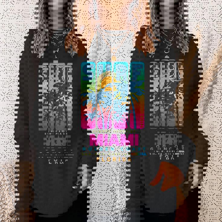Wear Miami Florida Miami Colorfulunrise Graphic スウェットシャツ 彼女への贈り物