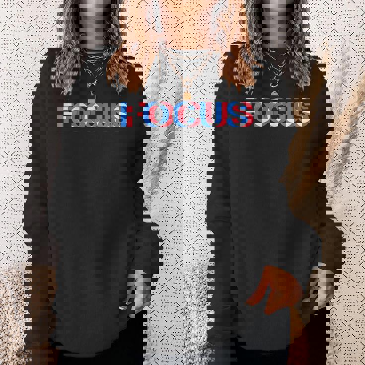 Weird Focus Crazy Optical Illusionシャツ スウェットシャツ 彼女への贈り物