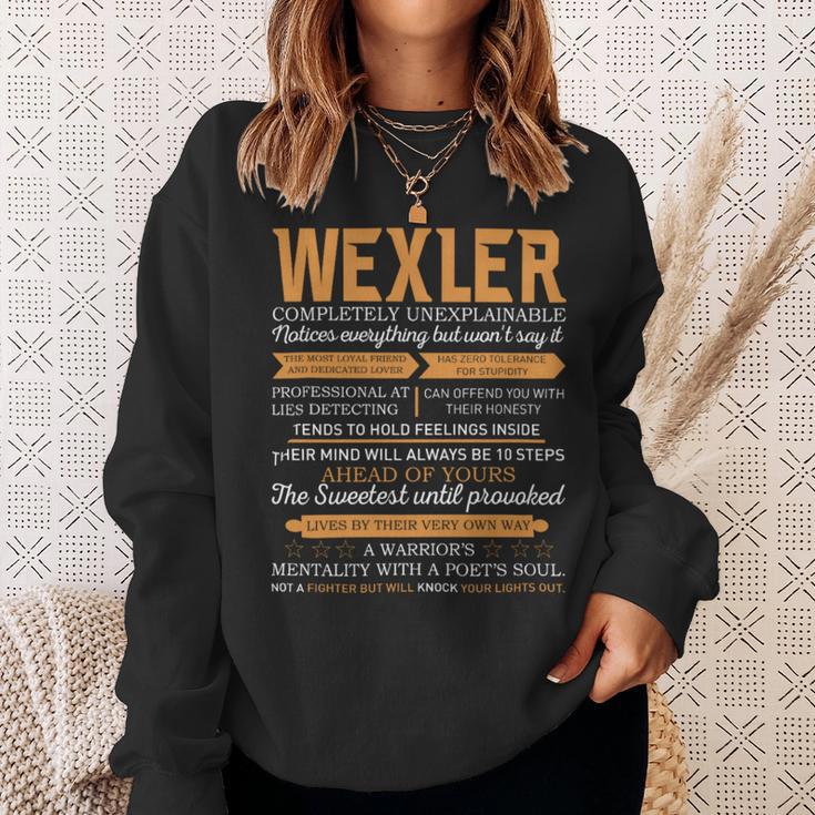 Wexler Completely Unexplainable Notices Everything But Won’T Say It Name Sweatshirt Gifts for Her