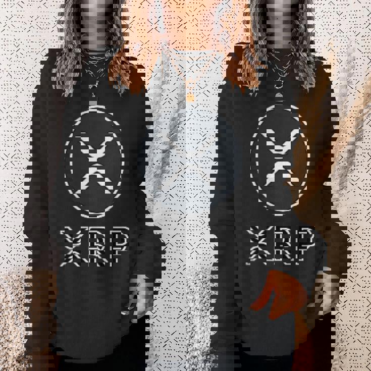 Xrp リップル 暗号通貨ポケットロゴ スウェットシャツ 彼女への贈り物