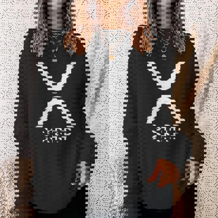 Xrpロゴ暗号通貨暗号 スウェットシャツ 彼女への贈り物