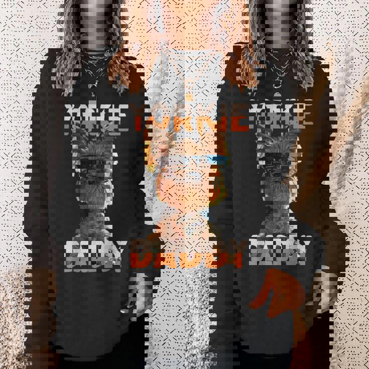 Yorkie Daddyヨーキー パパ 父の日 お父さん スウィート・ヨークシャー・テリア スウェットシャツ 彼女への贈り物