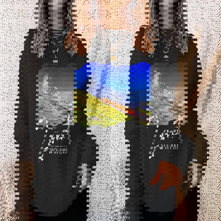 Zermatt お土産 マッターホルン ツェルマット スウェットシャツ 彼女への贈り物