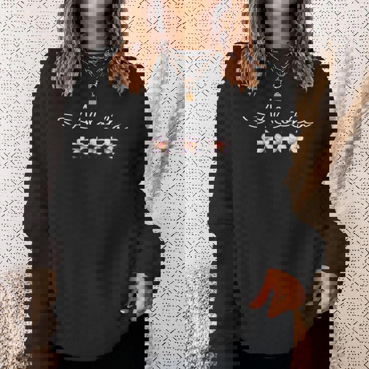 「Aloha」プルメリア ハワイアン バケーション ルアウパーティー スウェットシャツ 彼女への贈り物