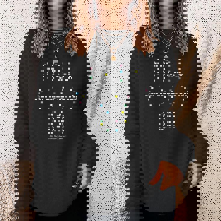 「グラディウス」上上下下左右左右ba タイル 長袖tシャツ スウェットシャツ 彼女への贈り物