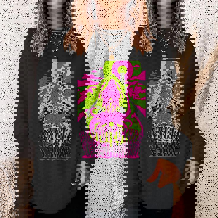 【アオリイカ】 海釣り イカ釣り ユニークイラスト アウトドア 【Sepioteuthis Lessoniana】 スウェットシャツ 彼女への贈り物