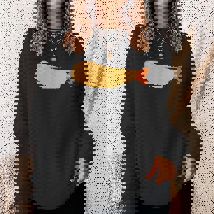 【エビフライ】えびふらい 海老 えび 蝦 エビ おもしろ 面白い シンプル イラスト おしゃれ 可愛い ネタ ウケ狙い スウェットシャツ 彼女への贈り物