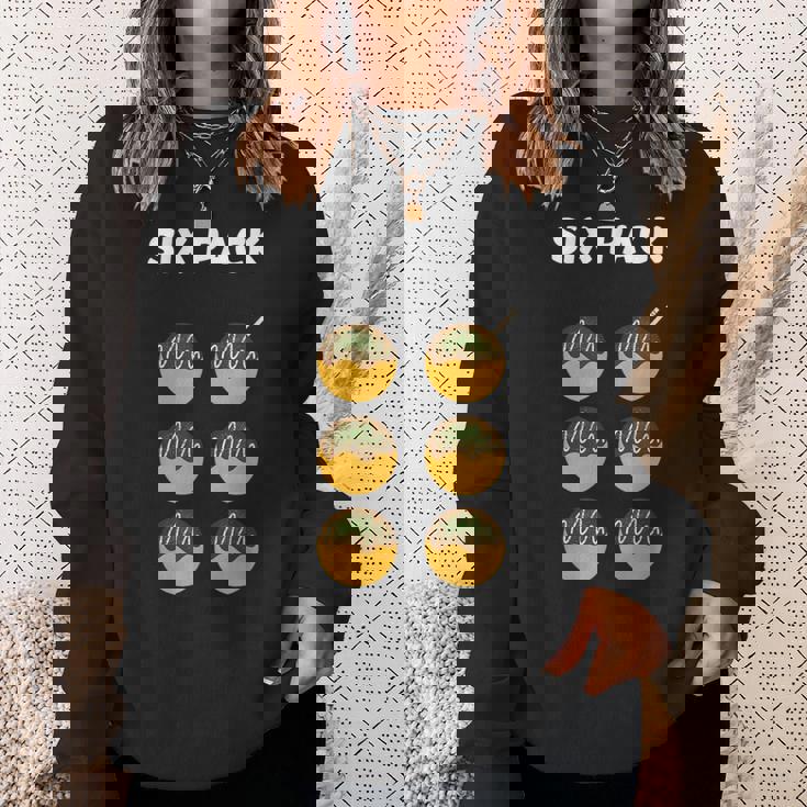 【シックスパック】腹筋 たこ焼き 面白い ジム用 トレーニングウェア ギャグ ウケ狙い 贈り物 ギフト スウェットシャツ 彼女への贈り物