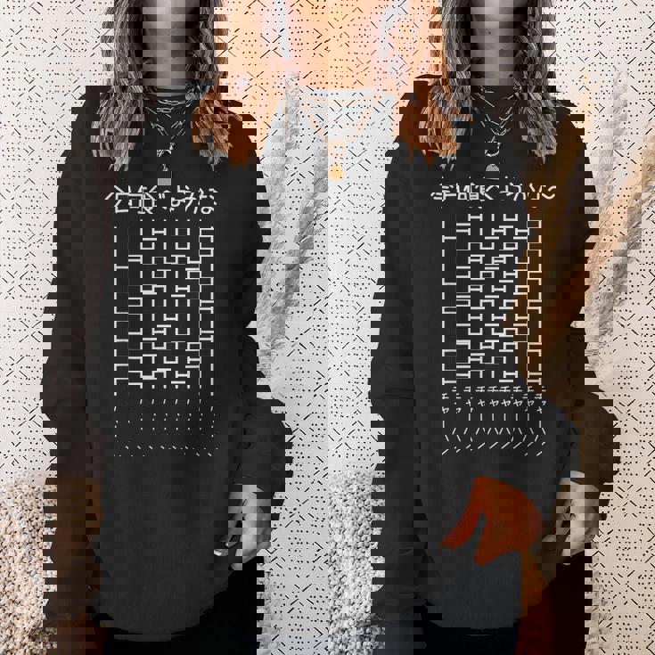 【今日何食べようかな チャーハン】あみだくじ 中華料理 遊び心 おもしろ 面白い ユーモア ネタ ウケ狙い 笑える 変な スウェットシャツ 彼女への贈り物