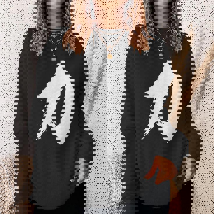 【力】一文字 漢字 日本語 毛筆 書道 筆文字 言葉 和柄 日本 かっこいい お土産 海外 おもしろ 面白い 文字入り スウェットシャツ 彼女への贈り物