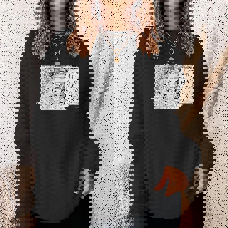 【大神ミオ】『ヤマト神想怪異譚』漫画コマtシャツ（本人セレクト 英語） スウェットシャツ 彼女への贈り物