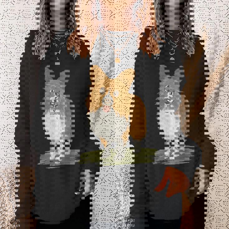 いぬ シェルティ 子犬 ペット かわいい 動物 イラスト スウェットシャツ 彼女への贈り物