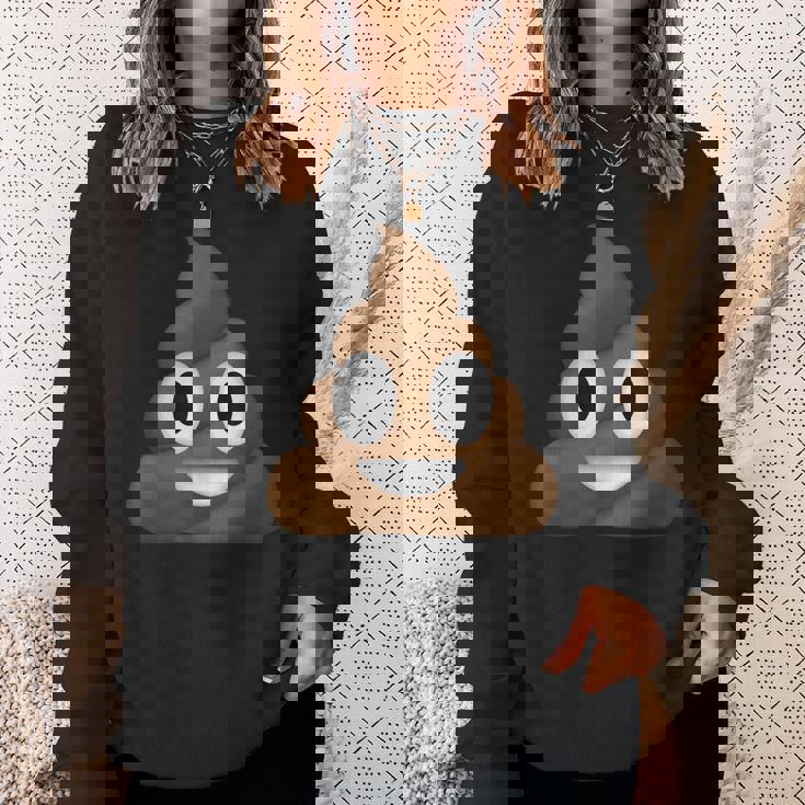 うんちパイル 笑顔 ハッピー うんちパイル うんちの渦 かわいい おもしろい スウェットシャツ 彼女への贈り物