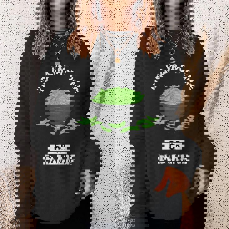 えだまめ 食物好き いつも枝豆を食べる時間だ スウェットシャツ 彼女への贈り物