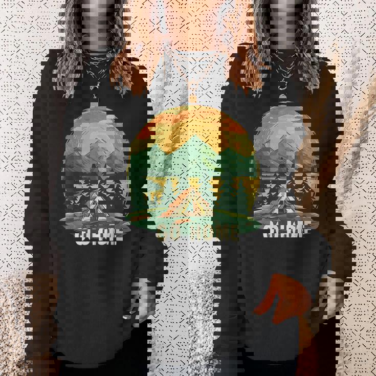 おかしなゴー・ホーム・セイングとテントのネイチャーコスチューム。 スウェットシャツ 彼女への贈り物