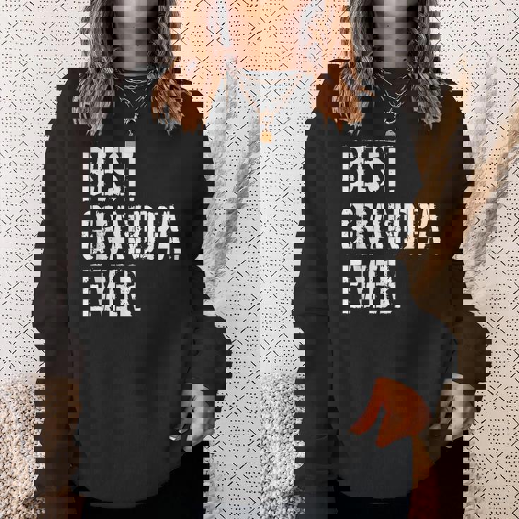 メンズ おじいちゃん誕生日クリスマスプレゼントベストおじいちゃんエバー スウェットシャツ 彼女への贈り物