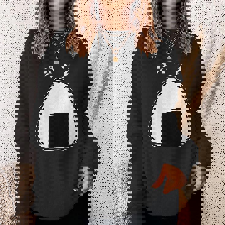 おにぎりパン パンとおにぎり：伝統とモダンの融合 スウェットシャツ 彼女への贈り物