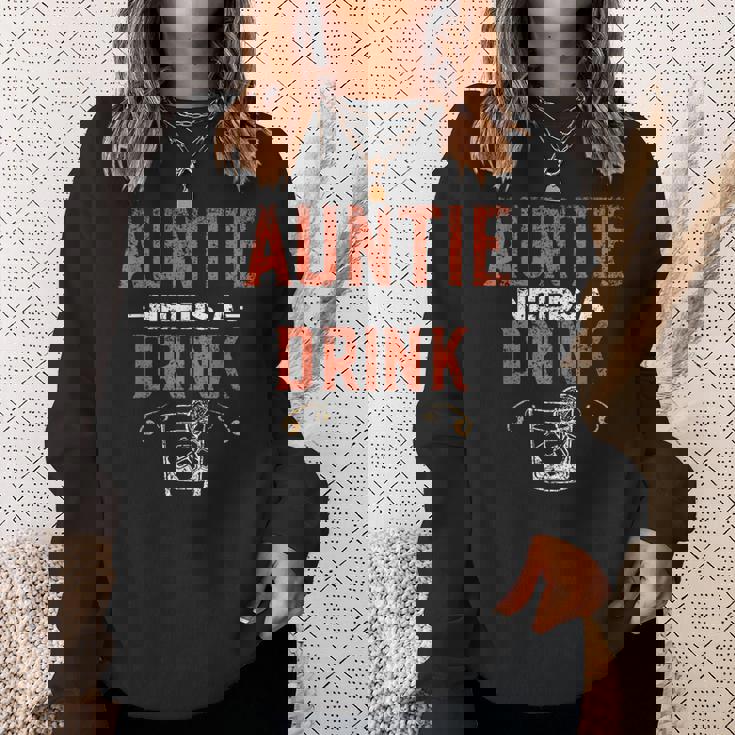 おばちゃんに一杯 酒飲み アルコール 飲酒 パーティー ドリンク スウェットシャツ 彼女への贈り物