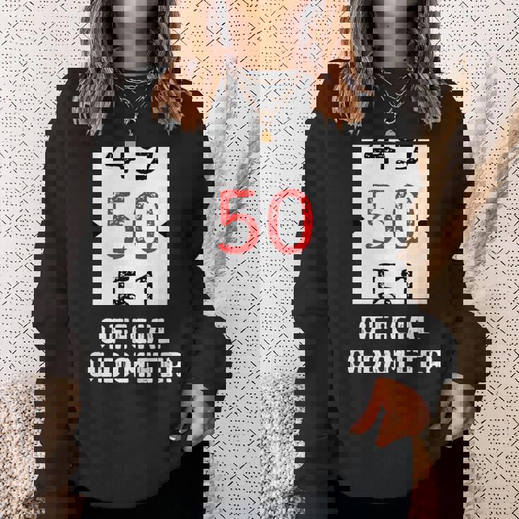 おもしろい 50歳の誕生日 オールドメーター 50歳 50歳 誕生日 50歳 50歳 スウェットシャツ 彼女への贈り物