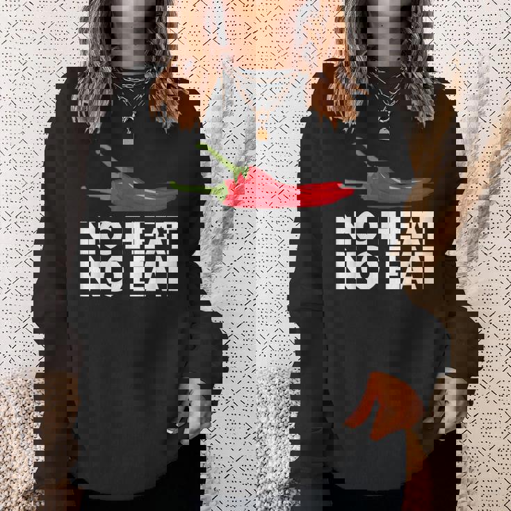 おもしろい 熱なし 食べない 辛い食べ物 クール 唐辛子 辛子 贈り物 スウェットシャツ 彼女への贈り物