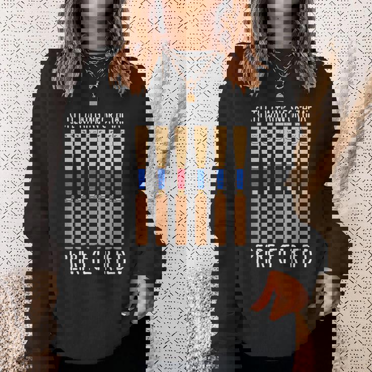 おもしろオーボイスト音楽オーケストラ 駄洒落楽器 オーボエリード スウェットシャツ 彼女への贈り物