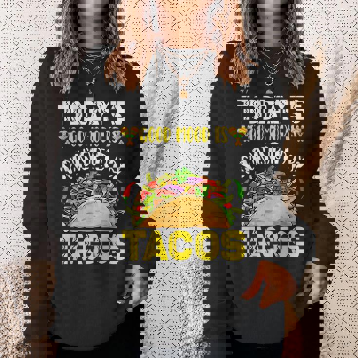 おもしろタコス シンコ・デ・マヨ タコスフェスティバル ビーガン メキシコ料理 スウェットシャツ 彼女への贈り物