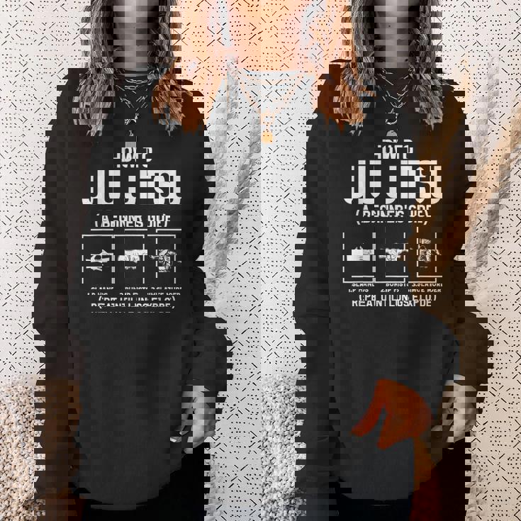 おもしろ柔術初心者ガイド ブラジリアン柔術 スウェットシャツ 彼女への贈り物