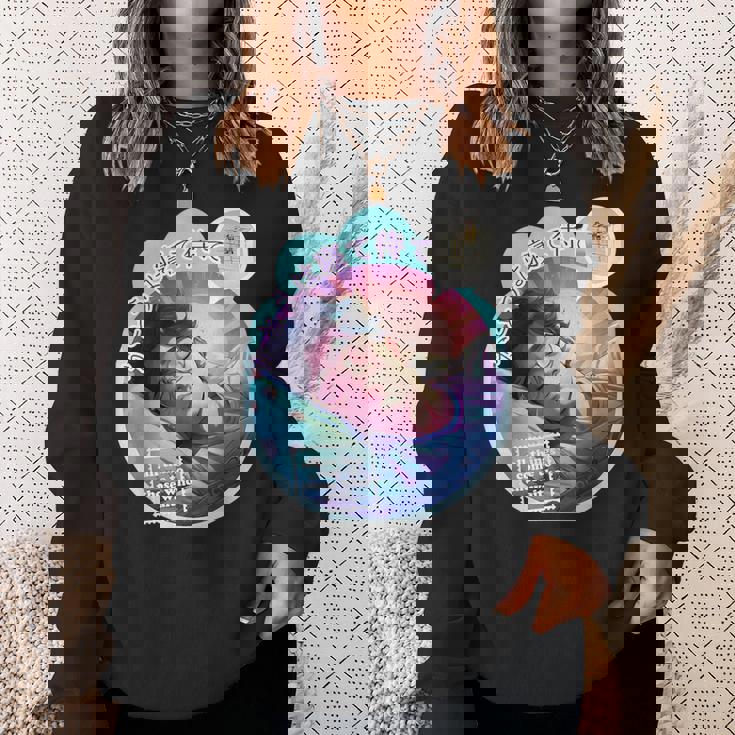 かとう寝て待て おもしろ ネタ ことわざのもじり ことわざ ギャグ ダジャレ 果報は寝て待て 笑える うけ狙い ユーモア スウェットシャツ 彼女への贈り物